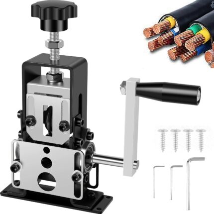 1-70mm Wire Stripper Manual Wire Stripping Tool Portable Electric Drill Powered Copper Scrap Wire Peeler Hand Crank Support Use