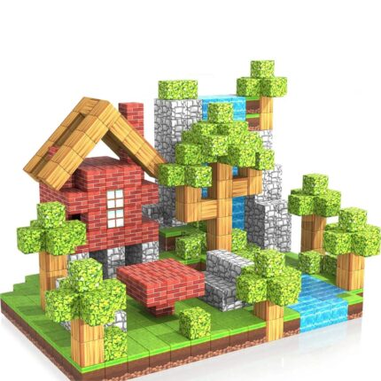 100pcs Magnetic Blocks Toy Build Magnet Set For Boys Girls Stem Montessori Sensory Cubes For Toddlers Gift