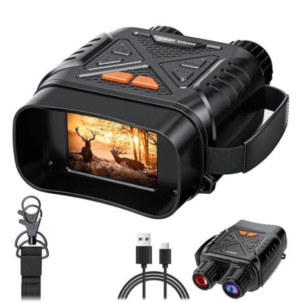 1080P Night Vision Binoculars 10x Digital 800m Full Dark Infrared Night Vision Telescope Goggles 2.8” Large Screen For Camping