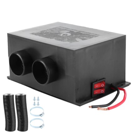 12V 300W/600W Car Heater 2 Hole Portable Winter Fast Heating Warmer Frost Removing Noiseless Universal Parking Heater