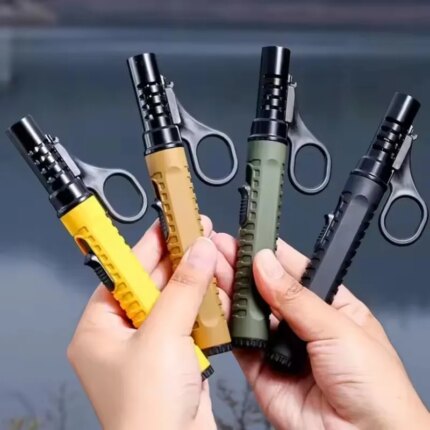 1300° Outdoor Camping Ignition Portable Lighting Gun Stove Accessories Camping Barbecue Flamethrower Inflatable Igniter