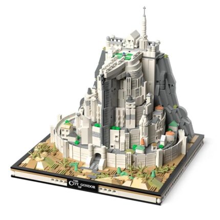1680pcs The Rings Minas White City Tirith Street View Assembly Model Building Block Movie Scene Architecture Puzzle Toys For Boys Gifts