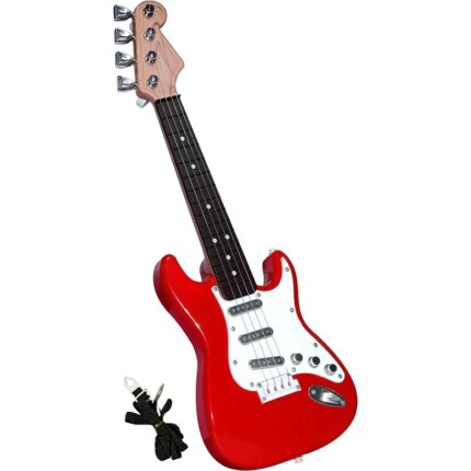 17In Guitar Toy For Kids, 4 Strings Electric Guitar Musical Instruments For Children, Portable Electronic Instrument Toy