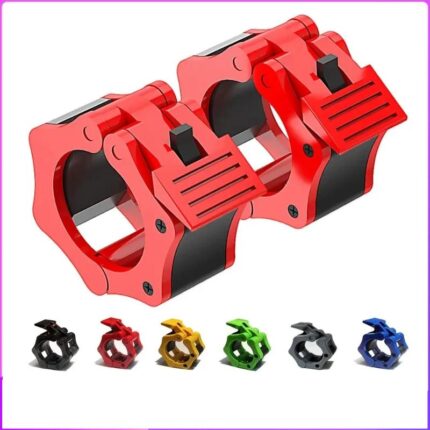 1Pair 50MM Spinlock Collars Barbell Collar Lock Clips Weight Lifting Bar Gym Dumbell Clamp Spring Quick Release Clamps Spin