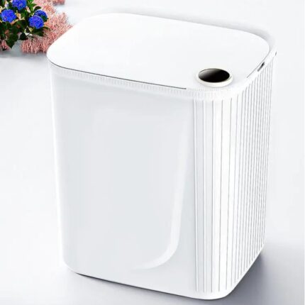 20L Smart Sensor Trash Can With Display Type-C Recharging Automatic Wastebin For Bathroom Kitchen Toilet Wastebasket Smart home