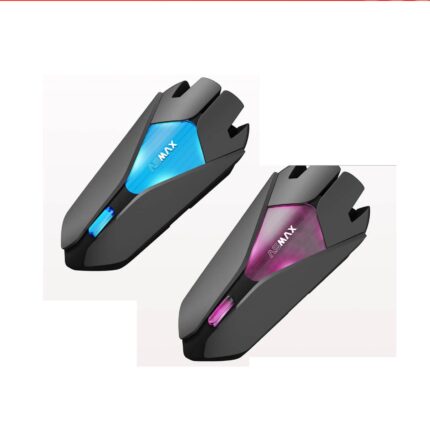 2pcs Motorcycle Bluetooth Intercom, IP67 Waterproof Helmet Headset, 2 Chips 8-Core, HIFI Speakers, ENC, 42min Fast Charging