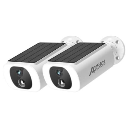 2PCS Outdoor Wireless WIFI Camera 2.4G 3MP Battery Solar Security Camera Floodlight Color Night Vision Local Alarm