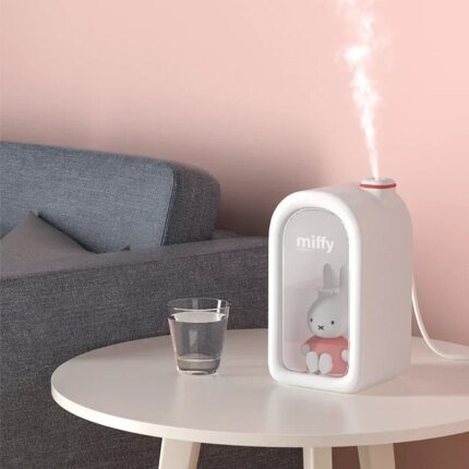 380ML Cool Mist Humidifier Cute with Night Light USB Portable Air Humidifier Bedroom Home Gift