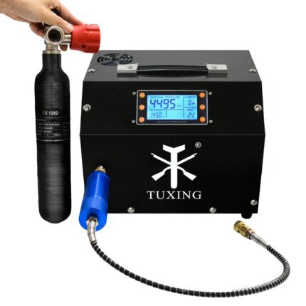 4500Psi 300Bar 12V PCP Air Compressor LCD Display Digital Auto-Stop with 12V Power PCP Scuba Tank Rifle Airgun