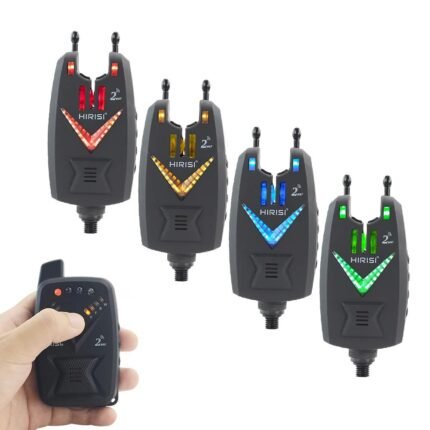 4pcs Carp Fishing Alarm Set Wireless Bite Alarm 2 Way Remote Control Bite Indicator