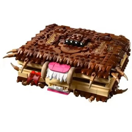 519PCS Chomping Monster Book of Monsters Building Block Model DIY 76449 Creative Puzzle Assembly Educational Toys Halloween Gift