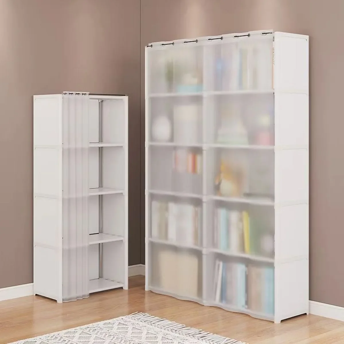 6/5 Layers Dustproof Wardrobe High Capacity Partition Bookshelf Bedroom Open Simple Assembly Storage Cabinet Bedroom Furniture 6/5 Layers Dustproof Wardrobe High Capacity Partition Bookshelf Bedroom Open Simple Assembly Storage Cabinet Bedroom Furniture