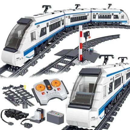 941pcs City Electric Harmony Rail Remote Control Building Blocks High-speed Rail Train Track RC Car Brick Toy for Children Gifts