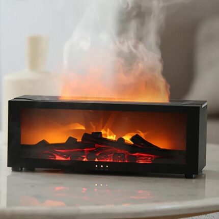 Air Humidifier Essential Oils Humidifiers Home Aroma Humidifier Flame Automatic Fragrance Diffuser With LED Light Remote Control