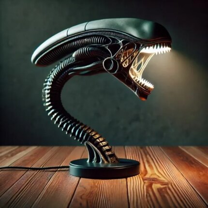 Alien Lamps Bedroom Decorative Resin Figurine Extraterrestrial Life Form Lamp Stand Home Decoration Lighting Toy Figure