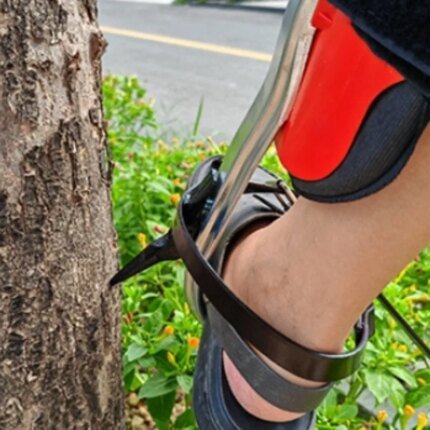 Aluminum Alloy Tree Climbing Tool Foot Buckle Non-slip Shoes Foot Tie Outdoor Sports Portable and Durable Picking Tool