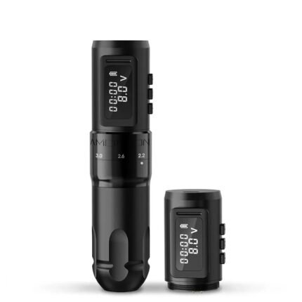 Ambition MARS-U Professional Wireless Tattoo Machine Pen Adjustable Stroke 2-4mm Cartridge 1800mAh Coreless Motor Tattoo Artists