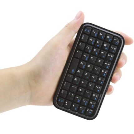 Bluetooth Keyboard Type-C Rechargeable Mini Slim Travel Size Wireless Keypad Portable 49 Key Keyboard for Tablets Smartphone