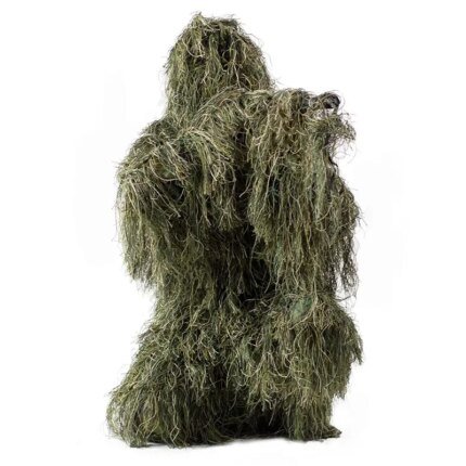 Camouflage Suit 3D Withered Grass Ghillie Set, 5-piece Hunting Suit