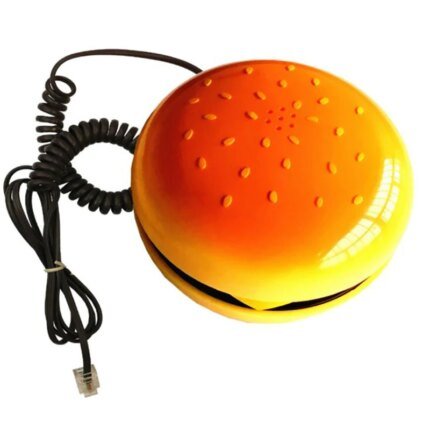 Cheeseburger Burger Phone Telephones Landline Corded Phone Desktop Phone For Home Hotel Office Decoration
