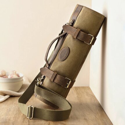 Chef Knife Bag Kitchen Accessories Kitchenware Knife Organizer Oil Wax Canvas Crazy Horse Lather Knife Roll Bag