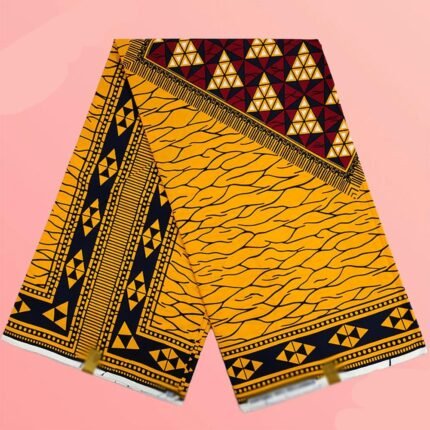 Classical Fabric Dutch Hollandais Fabric Veritable Real Wax for African Printed Dress Guaranteed 100% Cotton 6 Yards