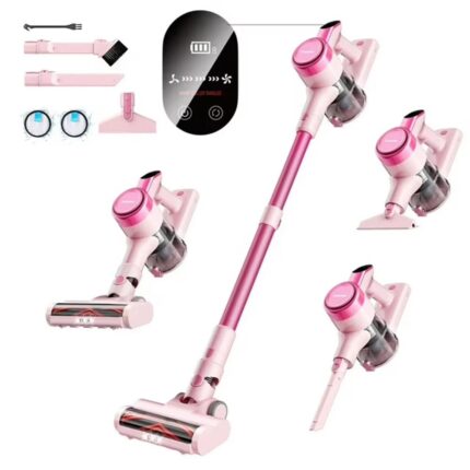 Cordless Vacuum Cleaner,23KPa 48mins Powerful Suction Vacuum LED Display,Lightweight Stick for HardFloor/Carpet/Pet Hair