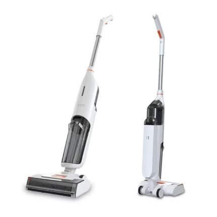 Cordless Wireless Wet Dry Cleaning Smart Washing Mop Robot,5500Pa Suction,1 Min Self Cleaning,Large Dual Water Tank