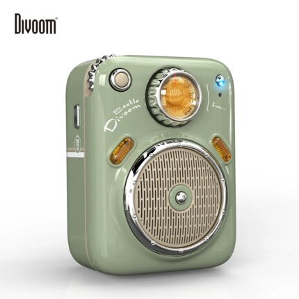 Divoom B-Beetles radio speakers Bluetooth Wireless Mini portable small speakers for girls birthday presents Gift Green pink cute