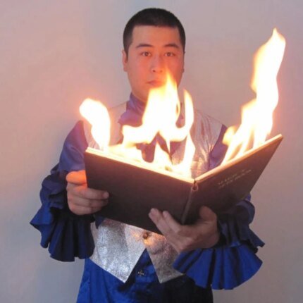 Dove From Firing Book Fire Magic Stage Magic Trick Magia Magie Magicians Prop Accessory Illusion Gimmick