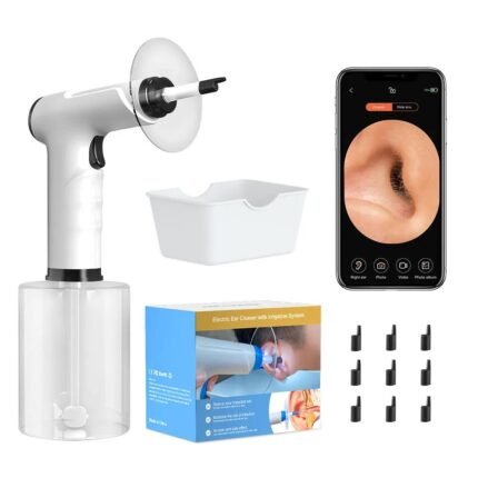 Electric Ear Wax Removal Kit with Soft Spray Safe and Effective Ear Cleaner with 4 Pressure Settings for Ear Wax Irrigation Tool