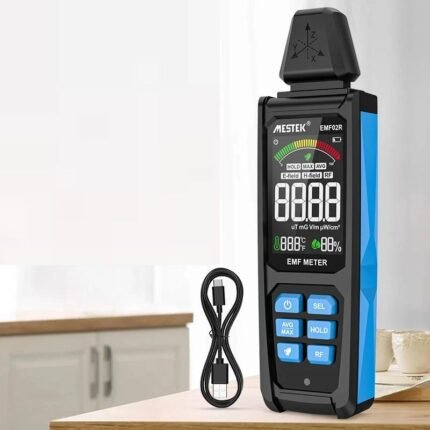 EMF Meter High Frequency 30MHz~8Ghz Electromagnetic Field Radiation Detector Three-axis Radiometer Tester Rachargeable Meter