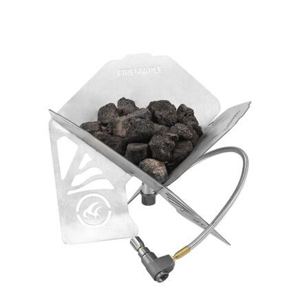 Fire-Maple Antarcti Gas Fire Pit Windproof Outdoor Mini Heater Stainless Steel Portable Foldable Firepit for Camping 3753BTU
