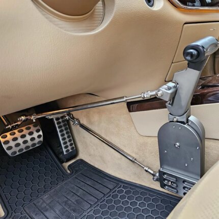 Fixed Hand Controls Permanent Device for Disabled Injured Handicap Drivers, Driving Hand Controls Car Pedal Assist Controls