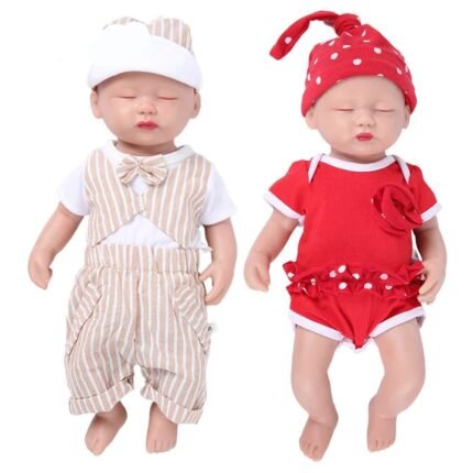 Full Silicone Reborn Doll Wholesale Realistic Baby Toys Lifelike Newborn Baby DIY Painted Dolls Kit for Children Gift