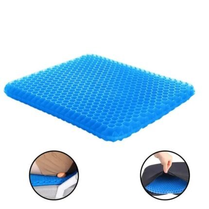 Gel Seat Cushion Summer Breathable Honeycomb Design For Pressure Relief Back Tailbone Pain - Home Office Wheelchair Chair Cars