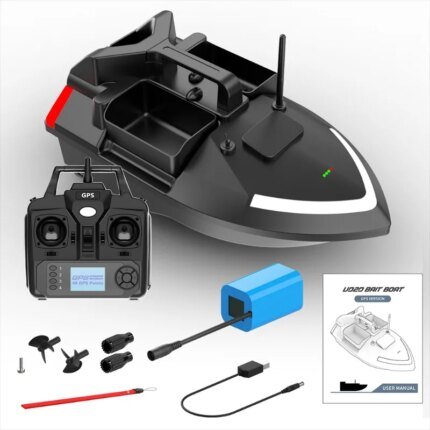 High Quality,Dual Battery,Long Battery Life,Large Capacity,GPS RC Bait Boat,Remote Control Bait Boat