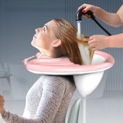 Inflatable Shampoo Basin PVC Foldable Portable Shampoo Pad Spa Tub Deflate Hair Washing Basin for Pregnant Women Elderly