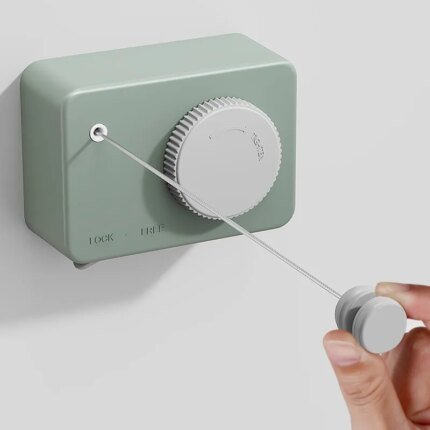 Invisible Retractable Clothesline Indoor Non Punching Bathroom Bathroom Drying Rack Balcony Shrinkage Clothes Cooling Device