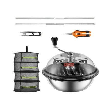 Leaf Bowl Trimmer 16",19",24" Trimmer Bowl Manual Bud Trimmer with Stainless-Steel Blades for Twisted Spin Cut Clear Dome