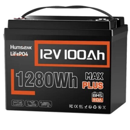 Lithium Battery 12V 100AH MAX With 100A BMS Protect Portable For Vans, RV, Golf Cart, Touring Car, Marine, etc