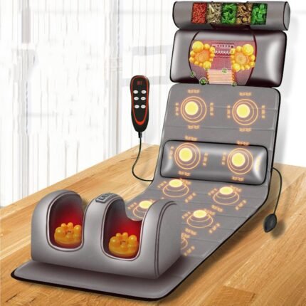 Massage Mattress Electric Full Body With Heating Hand Control Shoulder Neck Waist Airbag Back Kneading vibration Massage Cushion