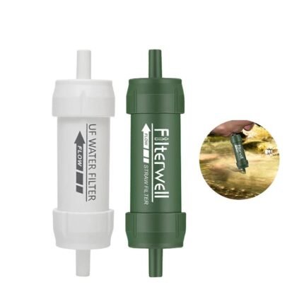 Outdoor Mini Water Filter Straw Water Purification for Survival or Emergency Supplies Portable Micron Water Purifier for Storm