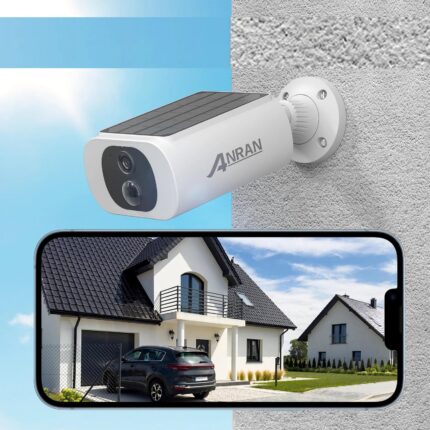 Outdoor Solar Security Camera with Battery 3MP 2.4G WIFI Camera Battery Cloud Storage Color Night Vision Can't Add NVR
