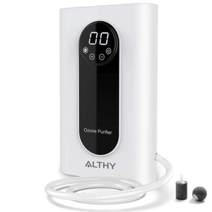 Ozone Generator Machine For Water, Air and Oil - 1000 mg/h Timer Ozonizer Disinfection Sterilizer + Negative Ion Purifier