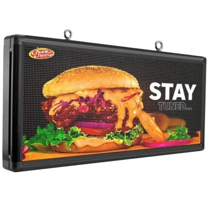 P6 Outdoor LED Sign Full Color 40'' x 18'' WiFi Scrolling LED Display With High Resolution High Brightness Programmable LED Sign