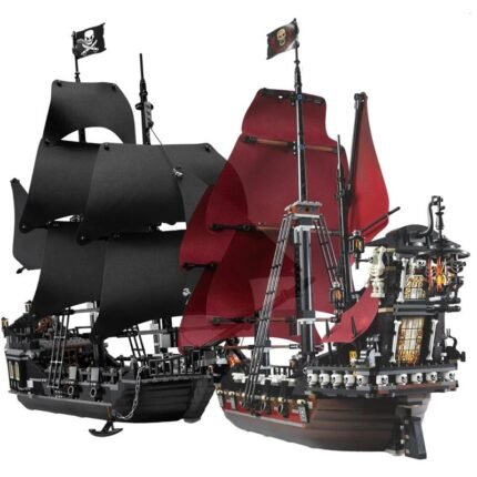 Pirates Of The Caribbeans Queen Anne Revenge Warship The Black Pearl 4195 4184 Ship Building Blocks Model Toys Bricks Kids Gifts