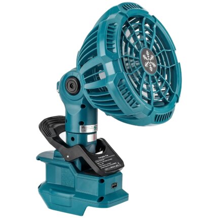 Portable Clip on Fan for Makita 18V lithium Battery 3 Energy Efficient Speed Settings for Bedroom,Outdoor,Camping and Job Site