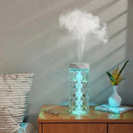 Portable Ultrasonic Oil Diffuser and Air Humidifier - 400ml/Capacity - Perfect for Home, Office, and Gifting - Cute