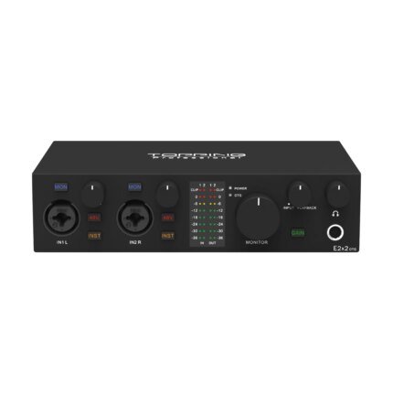 Professional Audio Interface 2 in 2 Out Sound Card 8 DAW and 6 LoopBack Channels SPDIF Output Expansion